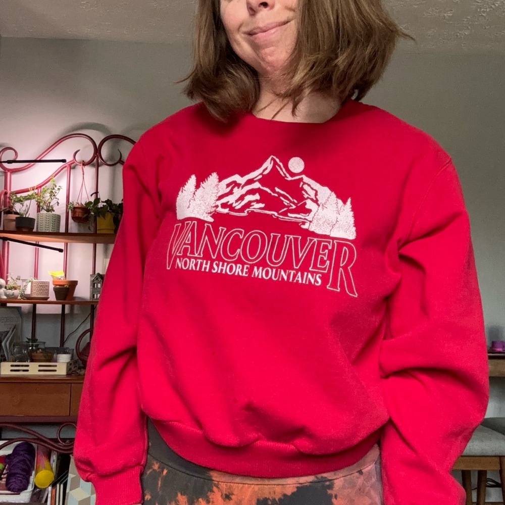 Hollister crewneck retro style sweater,  soft n cozy. Size small. Relaxed fit